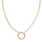 Pearl Initial O Short Pendant Necklace - Gold - Southern Belle Boutique