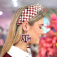 Texas A&M Maroon and White Logo Earrings - Southern Belle Boutique