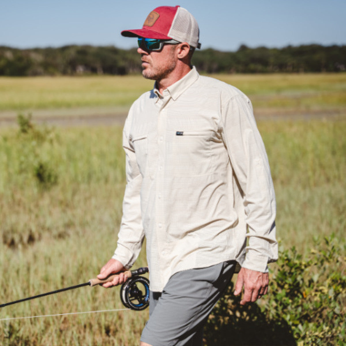 Oysterman L/S Woven - Desert Sand - Southern Belle Boutique