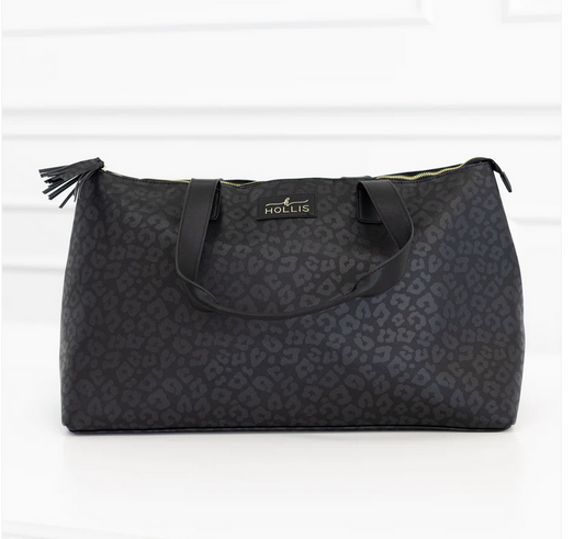 Black Leopard Overnighter - Southern Belle Boutique