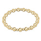 Classic Grateful Pattern 6mm Bead Bracelet - Gold - Southern Belle Boutique