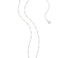 Genevieve Satelitte Short Pendant Necklace Silver White - Southern Belle Boutique