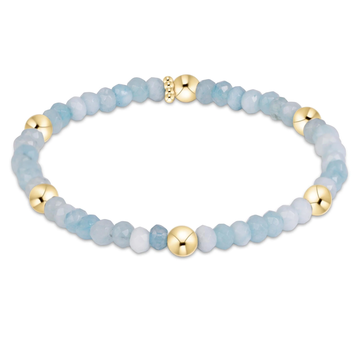 Presence Gemstone 4mm Bracelet - Aquamarine - Southern Belle Boutique