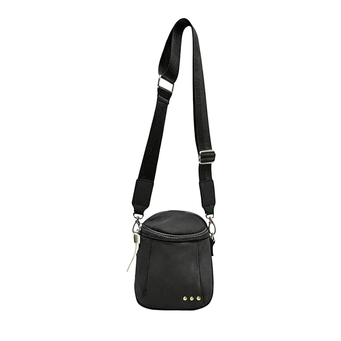 Nylon Ellie Crossbody Bag - Black - Southern Belle Boutique