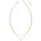 Joelle Multi Strand Necklace - Gold Azalea Illusion        36 of 55