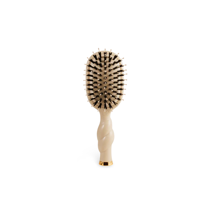 Mini Boar Bristle Hair Brush - Tan - Southern Belle Boutique