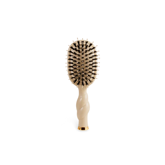 Mini Boar Bristle Hair Brush - Tan - Southern Belle Boutique