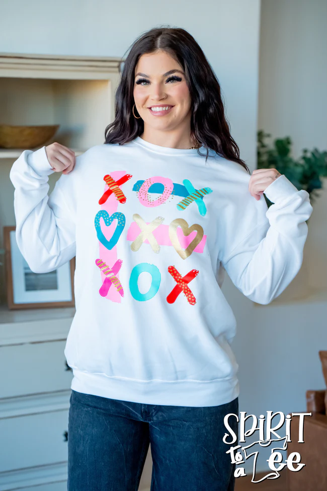 XOXO White Sweatshirt