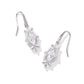 Lindy Rae Lee Drop Earrings Silver White Crystal - Southern Belle Boutique