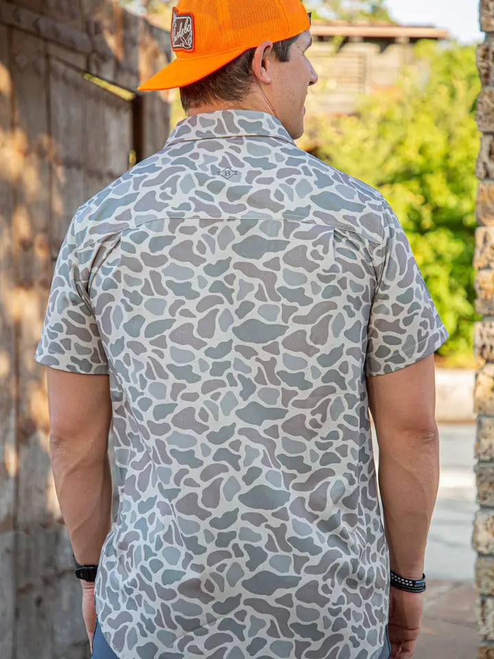 Performance Button Up - Classic Deer Camo