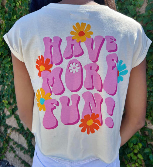 Have More Fun Floral Tee - Southern Belle Boutique