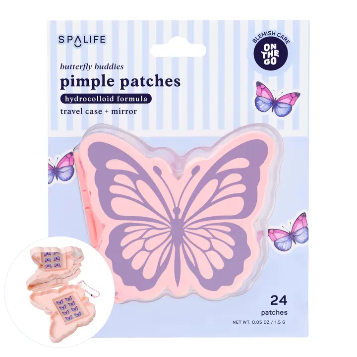 Butterfly Buddies Pimple Patches with Travel Case and Mirror - Southern Belle Boutique