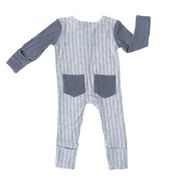 Grayson Zip Footie - Southern Belle Boutique