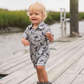 Saltwater Boys Signature Camo Pima Boys Polo Romper