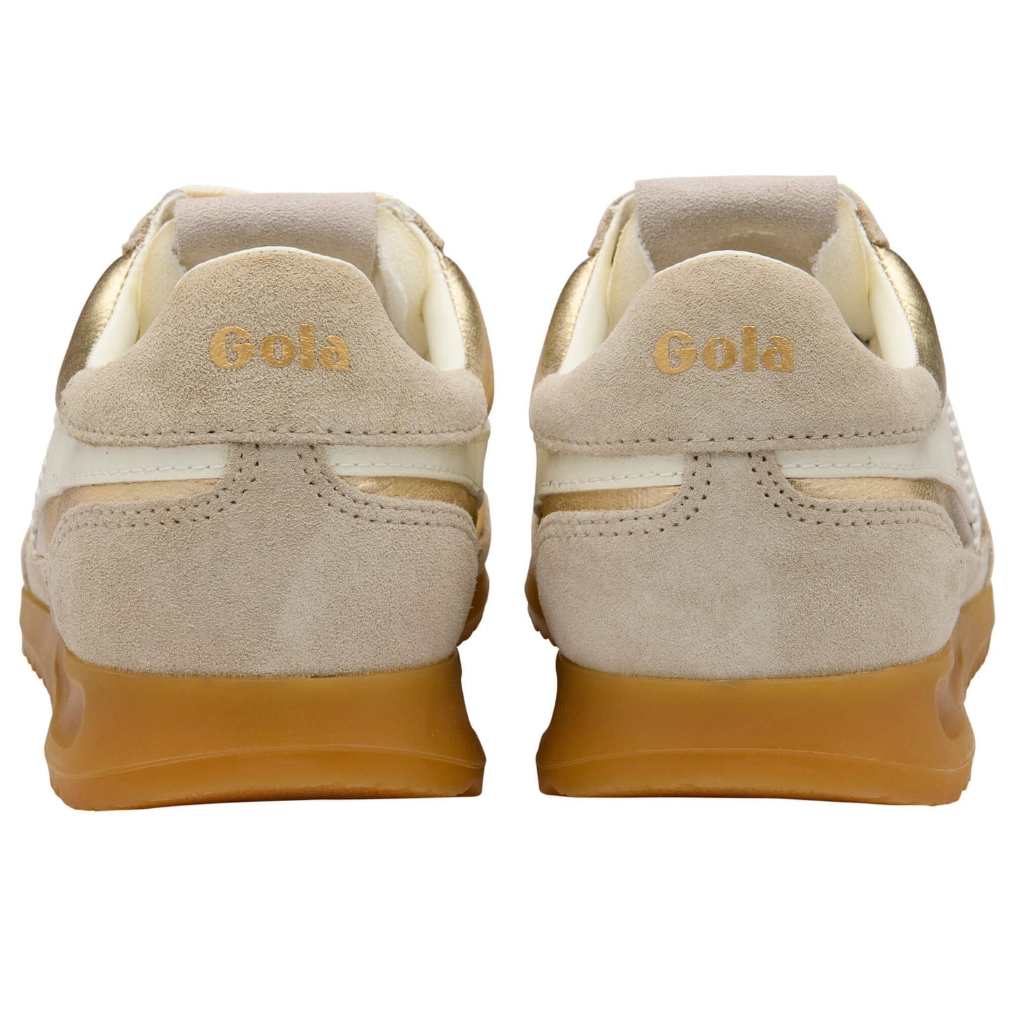 Firefly Metallic Trainer Sneakers - Gold/Off White - Southern Belle Boutique