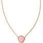 Brynne Shell Short Pendant Necklace - Gold Blush Ivory Mother Of Pearl - Southern Belle Boutique