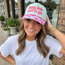 Happy Looks Good on You Emb Trucker Hat - Southern Belle Boutique