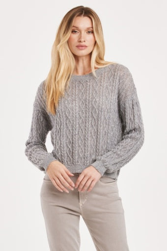 Sarai Sweater  - Silver