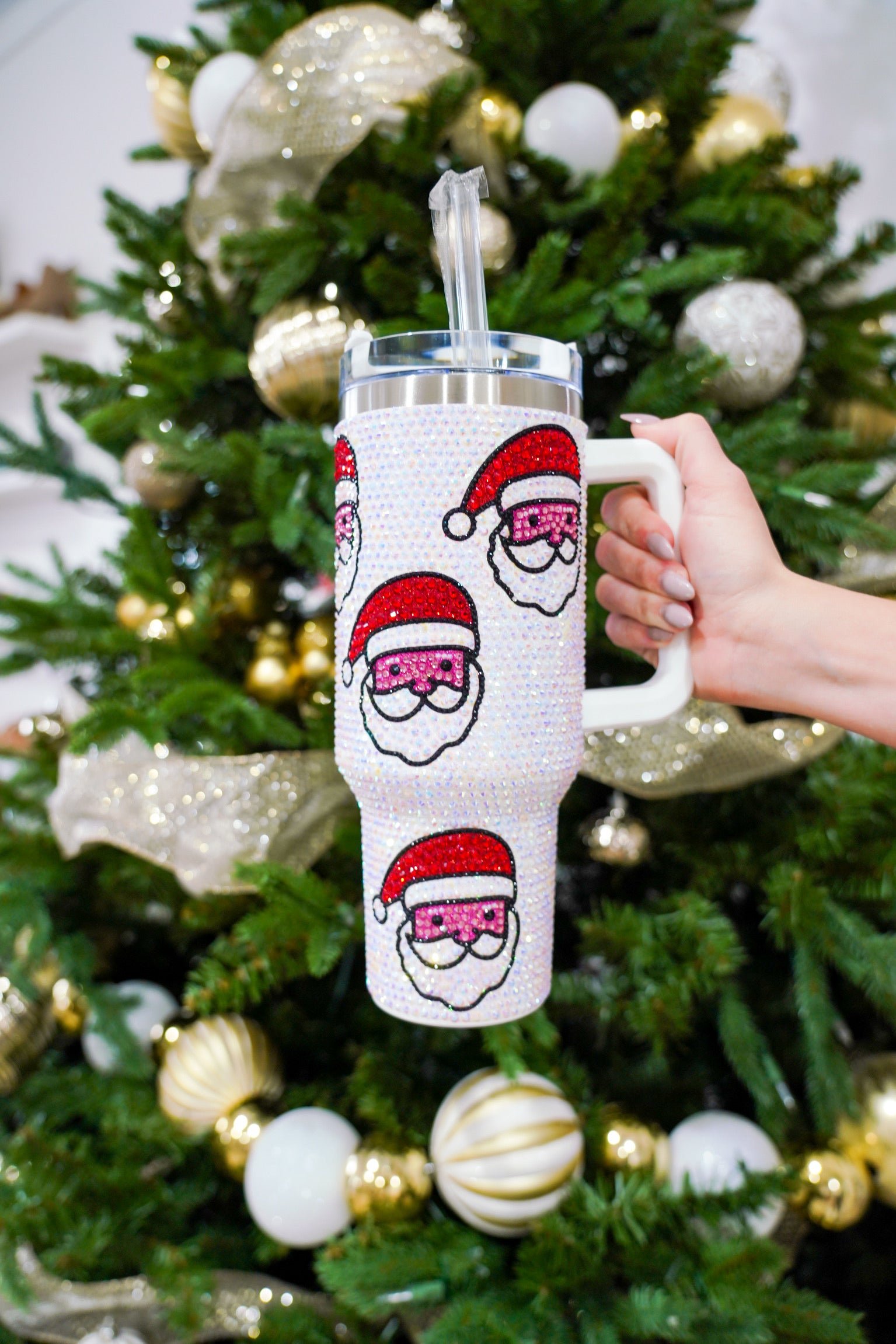 Sequin Santa Tumbler - Southern Belle Boutique