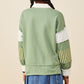 Olive Blocked Knit Rugby Shirt