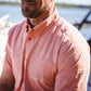 Oysterman Short Sleeve Woven Shirt - Shrimp - Southern Belle Boutique