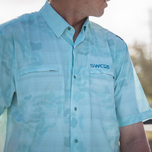 Oysterman S/S - Aqua Gumbalaya - Southern Belle Boutique
