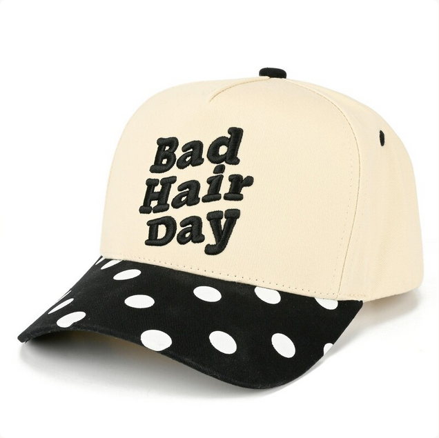 Bad Hair Day Polka Dot Cap - Southern Belle Boutique