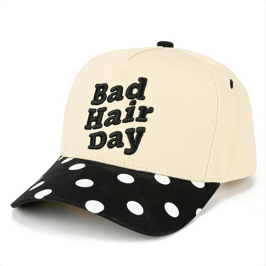 Bad Hair Day Polka Dot Cap - Southern Belle Boutique