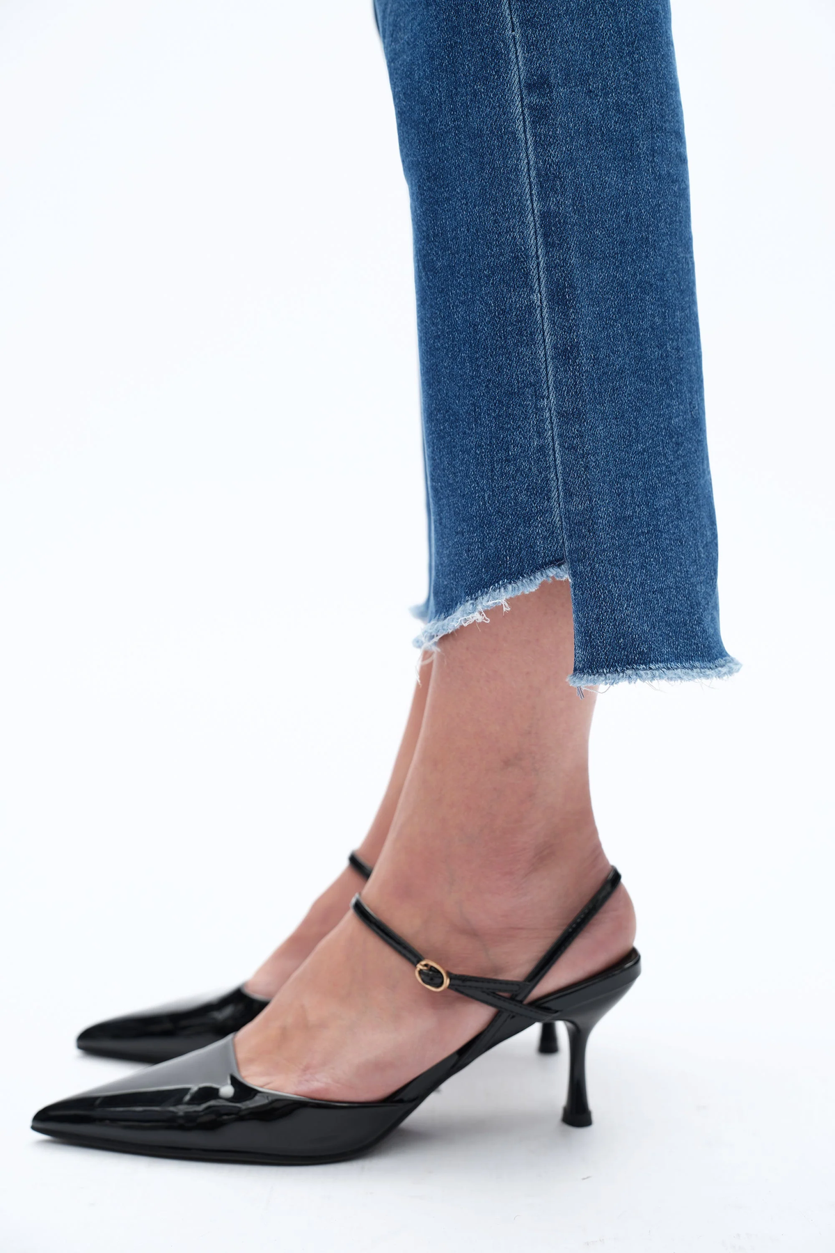 Bayeas MidRise Crop Stepped Hem Jeans - Freeloop - Southern Belle Boutique