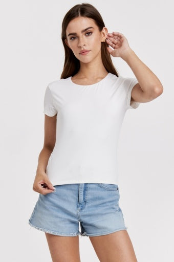 Seema Tee - White - Southern Belle Boutique