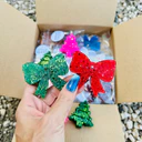 Christmas Mini Bow Car Freshie - Red