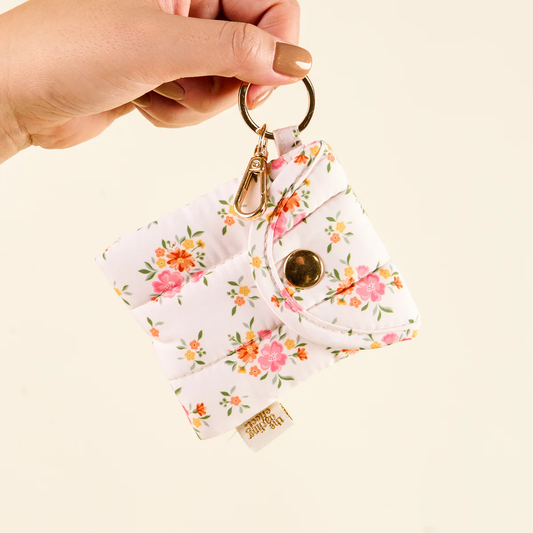 Earbud Case Keychain - Endless Daydream Cream - Southern Belle Boutique