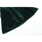 Green Velvet Flutter Sleeve Dress