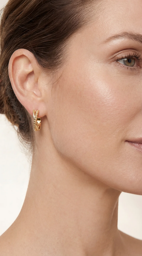 Legacy Mini Hoop Earrings in Gold - Southern Belle Boutique