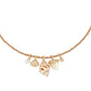 Oleana Charm Necklace Gold Iridescent Abalone - Southern Belle Boutique