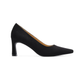 Black Suede Classic Pump Heel
