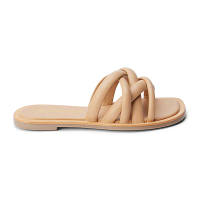 Roy Slide Sandal - Nude - Southern Belle Boutique