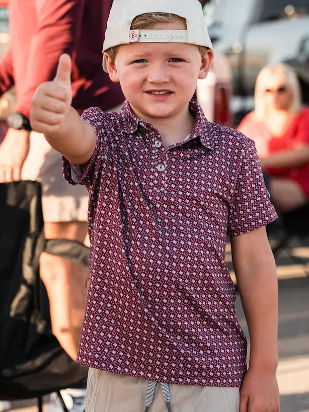 Performance Polo Youth - Texas Maroon