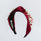 Samson Headband | Maroon + Gray - Southern Belle Boutique