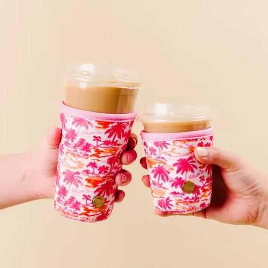 Sip Savvy Drink Sleeve-Paradise Palms Large - Southern Belle Boutique