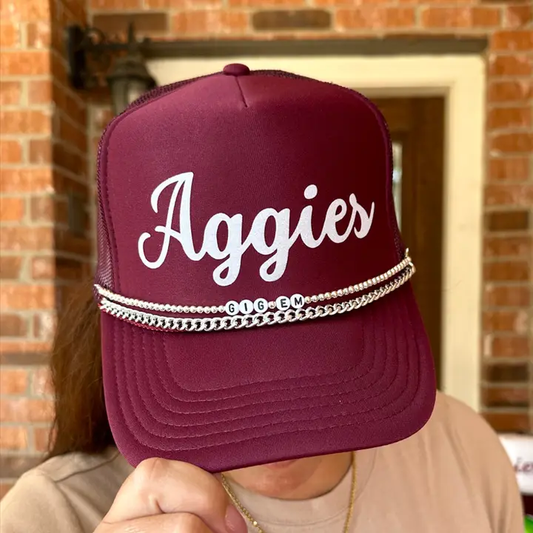 Aggie Trucker Hat - Southern Belle Boutique