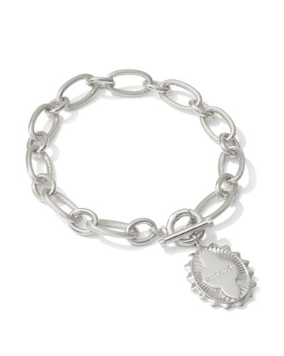 Mama Link And Chain Bracelet - Silver - Southern Belle Boutique