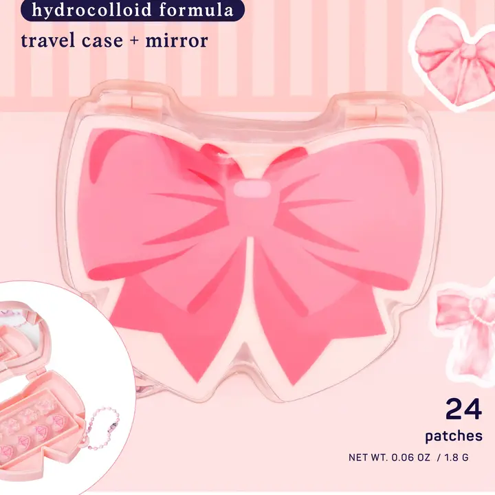Pretty in Pink Hydrocolloid Pimple Patches (Travel Case + Mirror) - Southern Belle Boutique