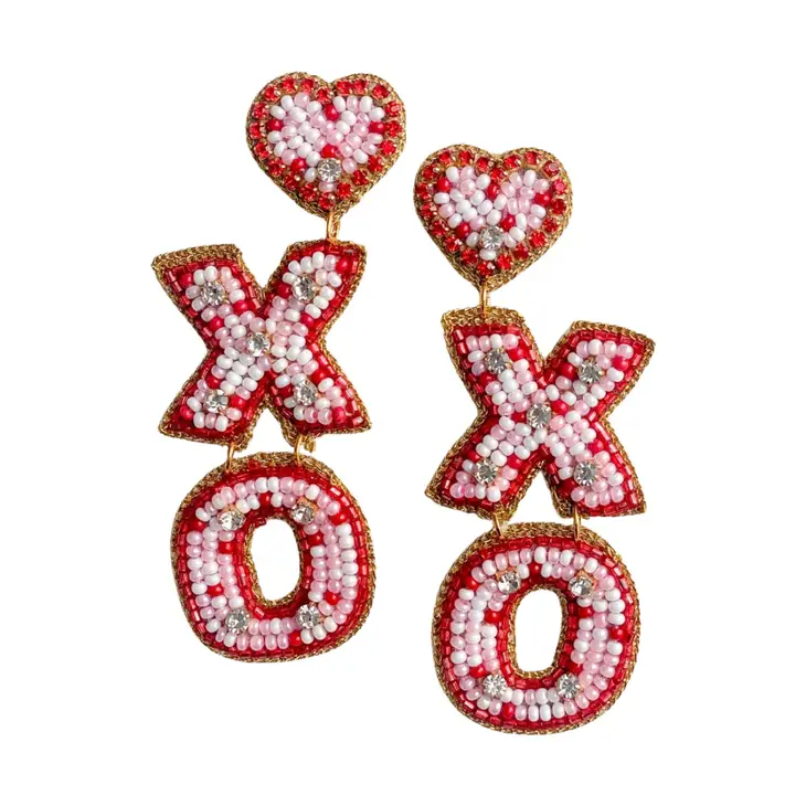 XOXO Valentines Earrings - Southern Belle Boutique