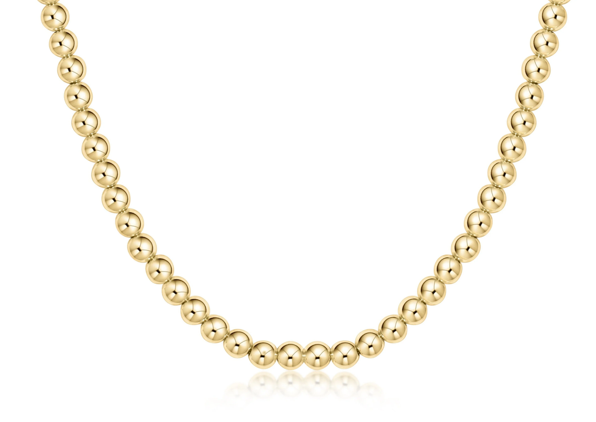 15" 5mm Gold Beaded Choker - Southern Belle Boutique