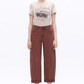 High Rise Cuffed Barrel Jean - Espresso - Southern Belle Boutique