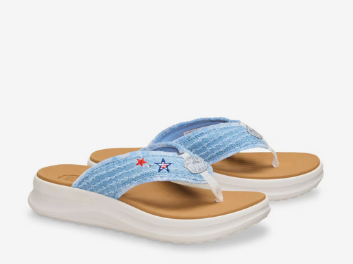 Tide Flip Flip - Denim Stars - Southern Belle Boutique