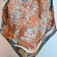 Cattle Drive Western Floral Cowboy Silk Wild Rag Scarf