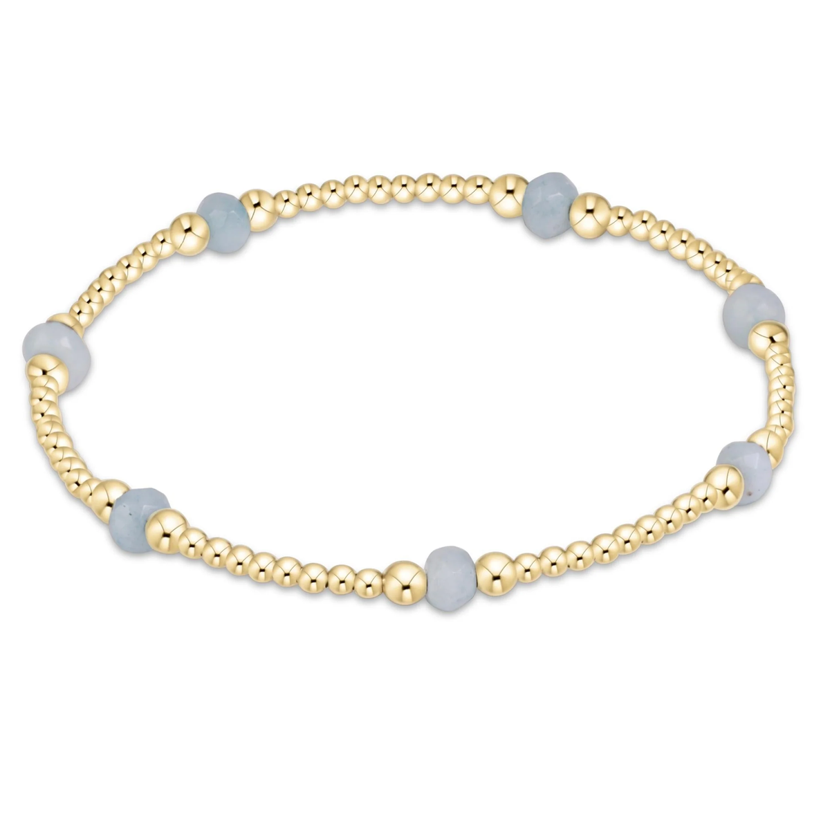 Purpose Gemstone 4mm Bracelet - Aquamarine