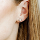 Screwback Stud Earrings - Addison Clear Silver - Southern Belle Boutique